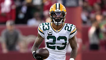 Jaire Alexander juega como cornerback en Green Bay Packers